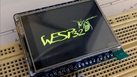 wESP32 Arduino demo with display