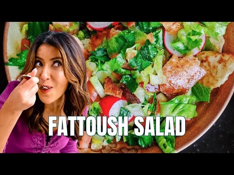 How to Make Fattoush Salad | The Mediterranean Dish