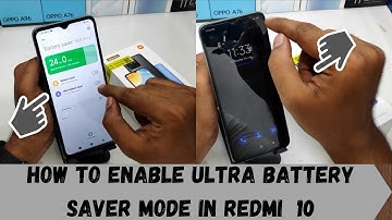 How to Enable Ultra Battery saver mode in REDMI 10| How to Enable Power Saving Mode in XIAOMI 10