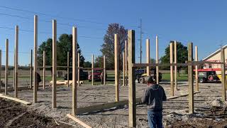 Squaring up a Pole Barn.  Diagonal or Horizontal??  36x36