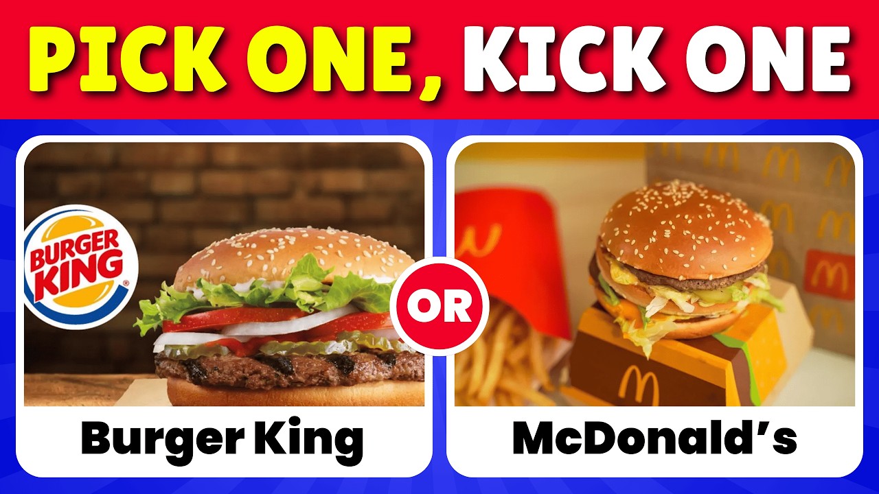 Pick One Kick One - Junk Food Edition 🍔🍟🍧