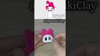 I made Sprunki OC My Melody with clay #sprunki #clay #sprunkioc #diyclay #clayart #diy #shorts