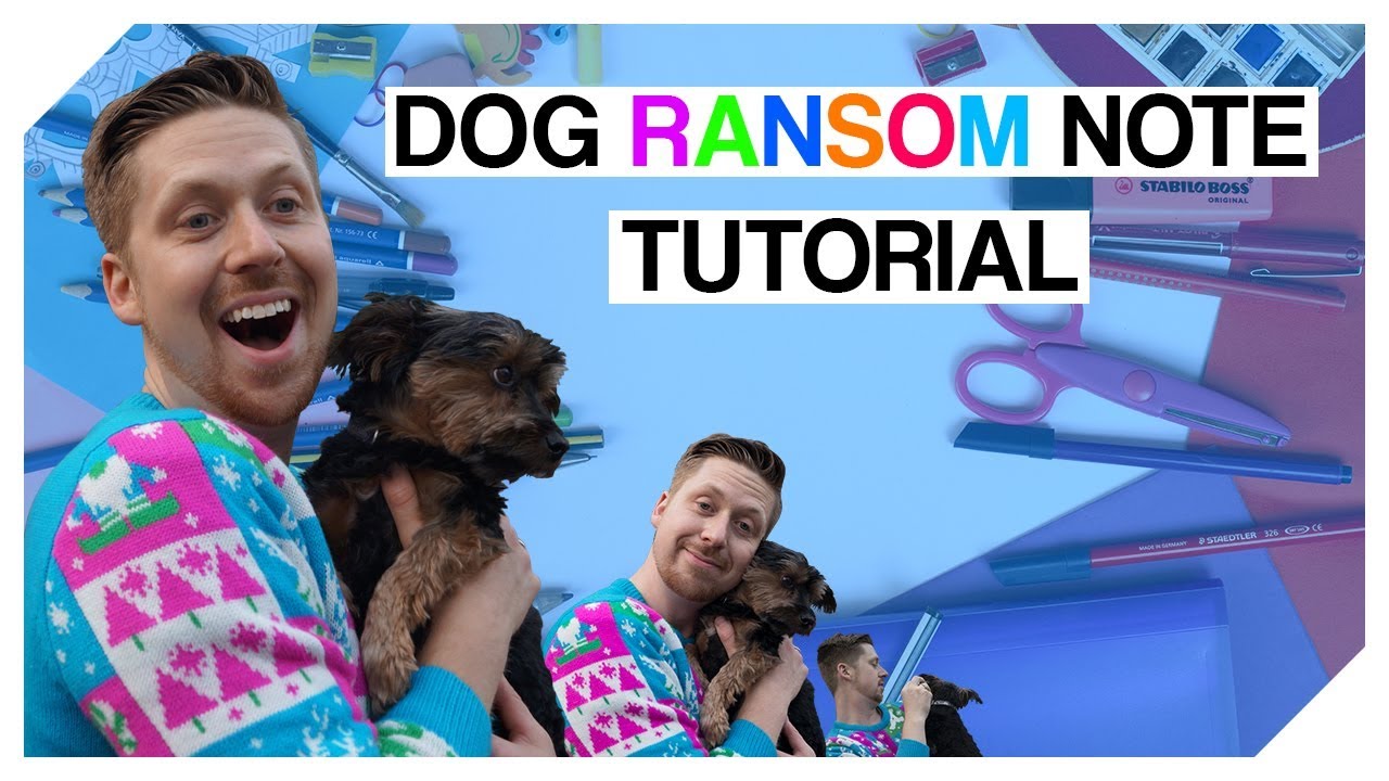 Dog Ransom Note Tutorial - YouTube
