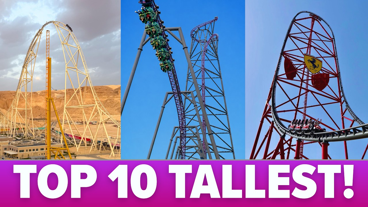 Top 10 Craziest & TALLEST Roller Coasters In The World!
