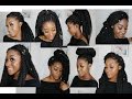 How to Style Boxbraids/Marley Twist | 9 protective styles