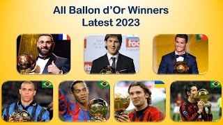 New - All Ballon d’Or Winners Latest 2023