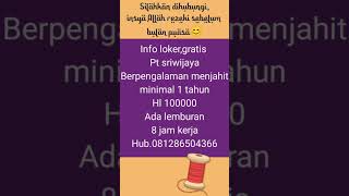Silahkan yg mempunyai skill menjahit #fun #bepositive #trending #loker #tigaraksa #tangerang #foryou Silahkan yg mempunyai skill menjahit #fun #bepositive #trending #loker #tigaraksa #tangerang #foryou