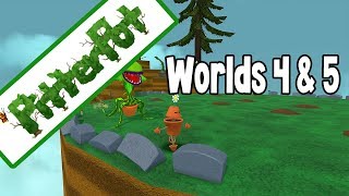 PitterPot - All Seeds and Acorns - Worlds 4 and 5