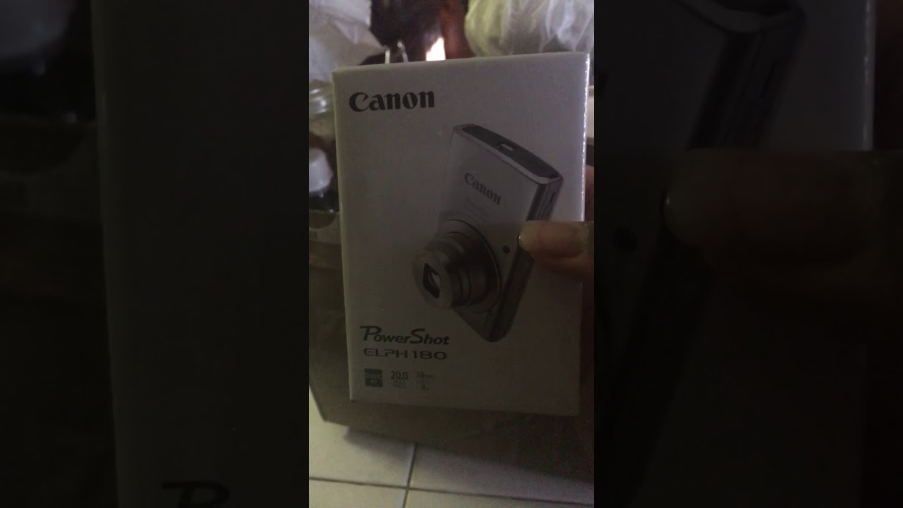 Unboxing my new camera canon powershot elph 180 YouTube