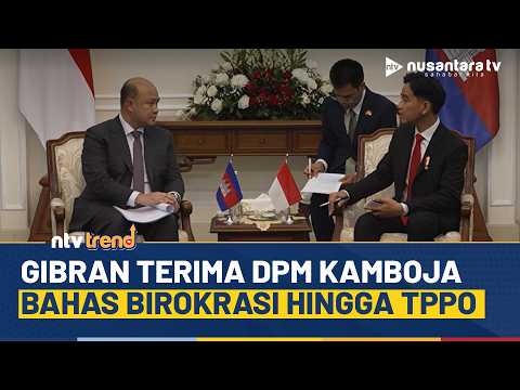Gibran Terima DPM Kamboja, Bahas Birokrasi Digital hingga Kasus Tindak Pidana Perdagangan Orang |NTV