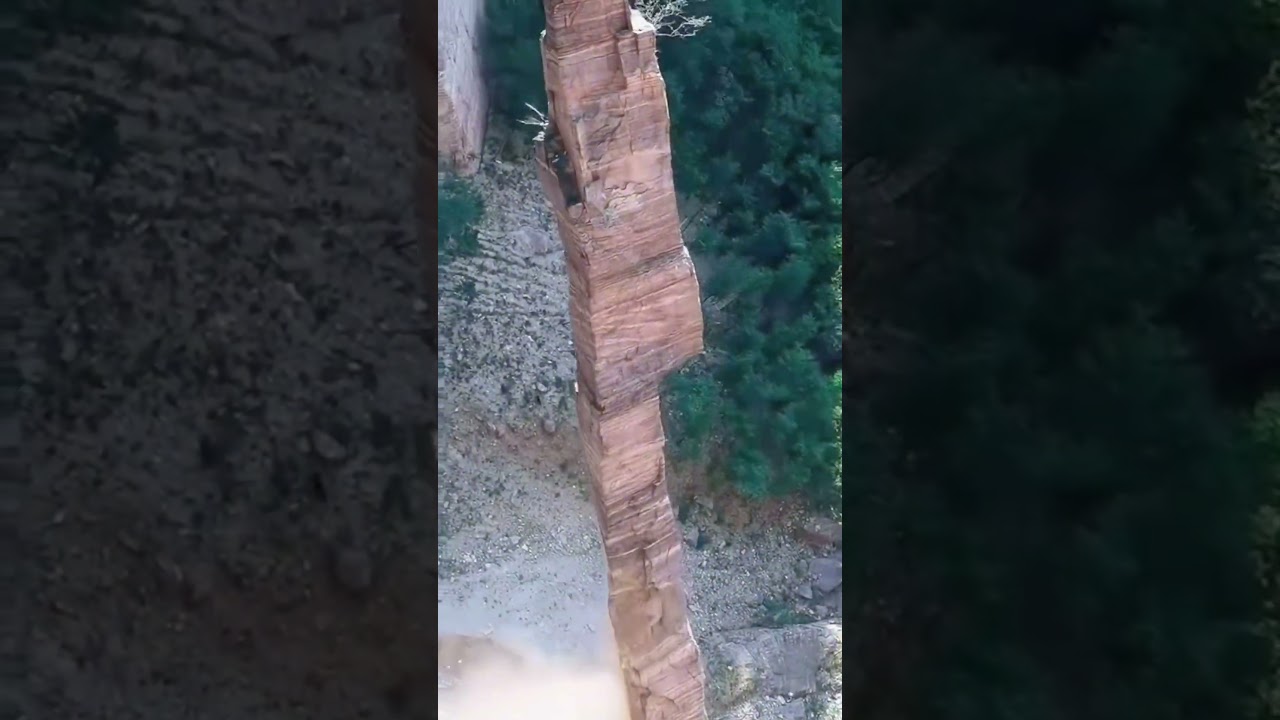 We Removed a GIANT Rock From a Cliff Edge… The Crash Was Epic!