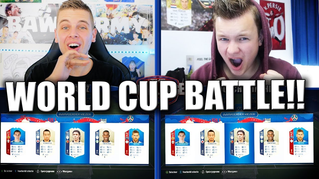 WORLD CUP FUT DRAFT BATTLE!! FIFA 18 NEDERLANDS