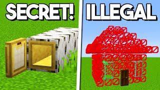 Minecraft: 5 NEW Illegal \& Secret Houses!