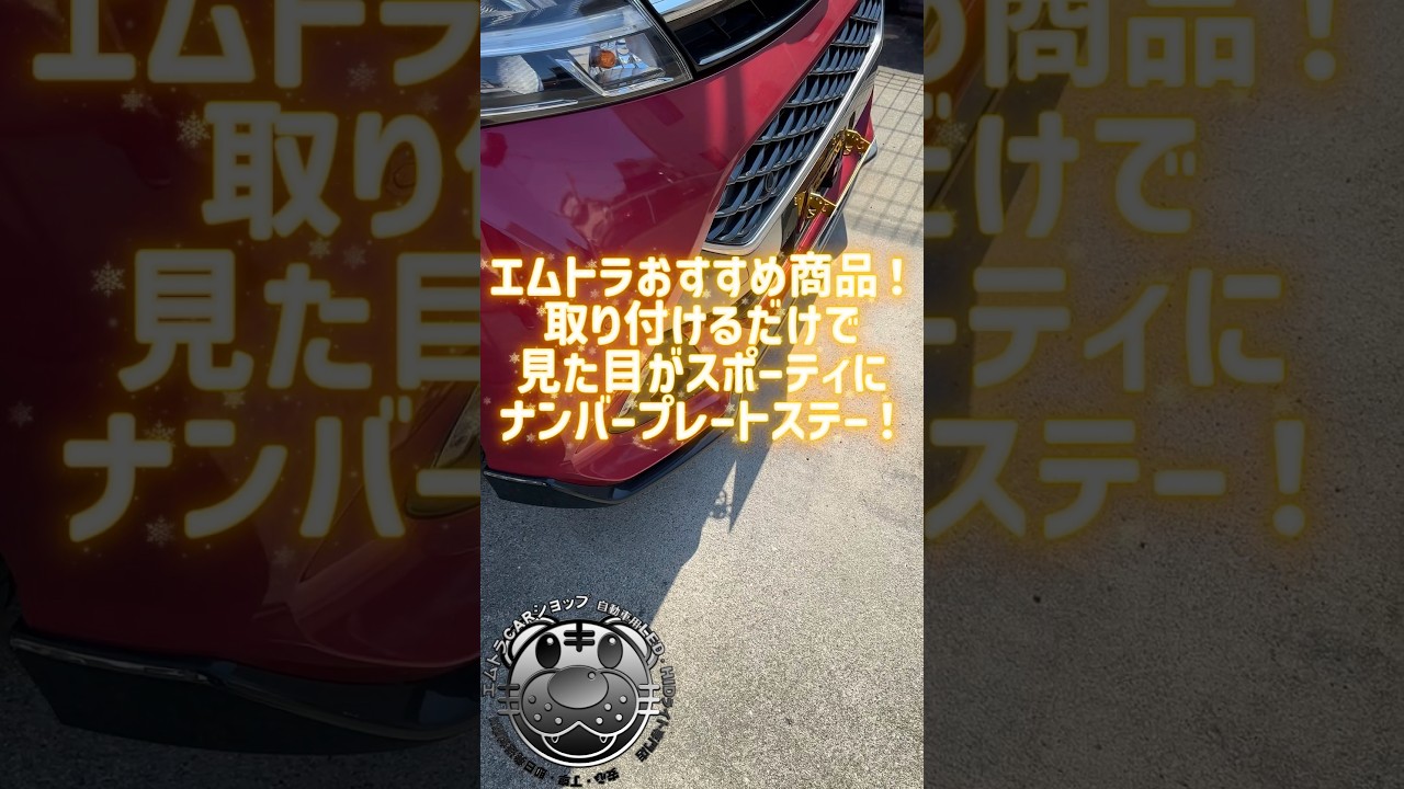 アルミ製 ナンバープレートステー メタリック仕上げ□ブラック 