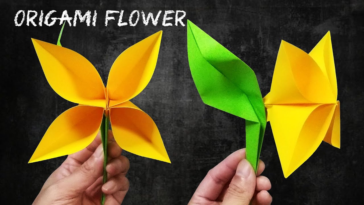 Origami Flower 3D Easy | How To Make a Paper Flowers - YouTube