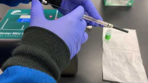 GC syringe cleaning video