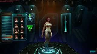 Wildstar Beta: Exile Human Female Body Types (Char Creation)