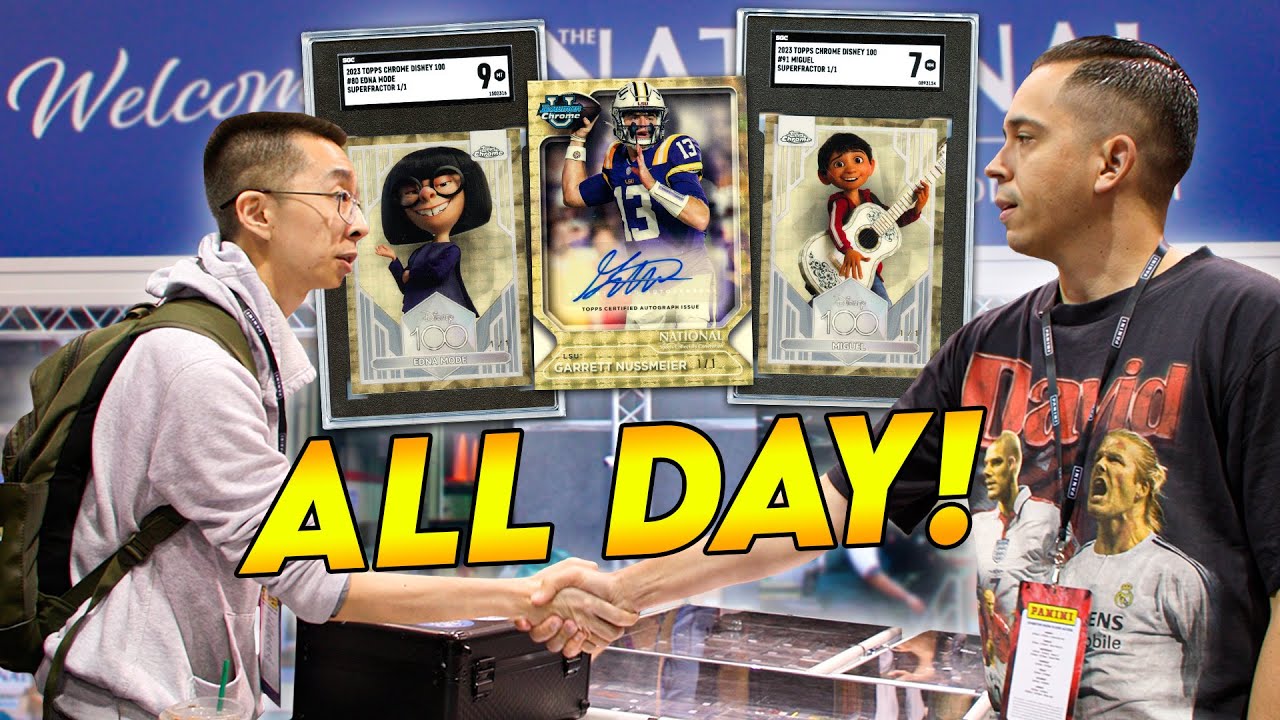 Buying 40+ Deals During The BUSIEST DAY EVER At The National Card Show! 🤝