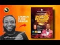 How to design amazing church flyer  coreldraw tutorial 2024