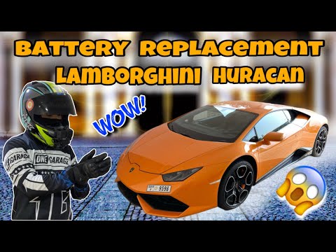 HOW TO REPLACE THE BATTERY OF LAMBORGHINI HURACAN 2017