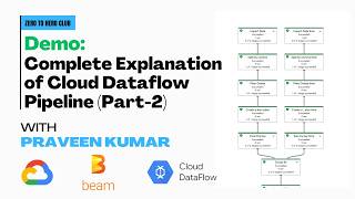Complete Demo with Explanation of Cloud Dataflow Pipeline (in Hindi+English) | Praveen Kumar