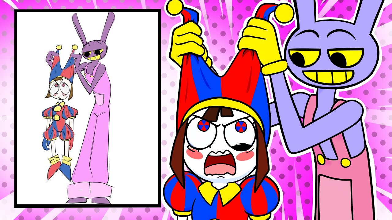 Jax e Pomni REAGEM as ARTES ENGRAÇADAS de The Amazing Digital Circus Vr