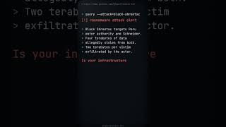 Black Shrantac ransomware hits Peru water authority and Schneider
