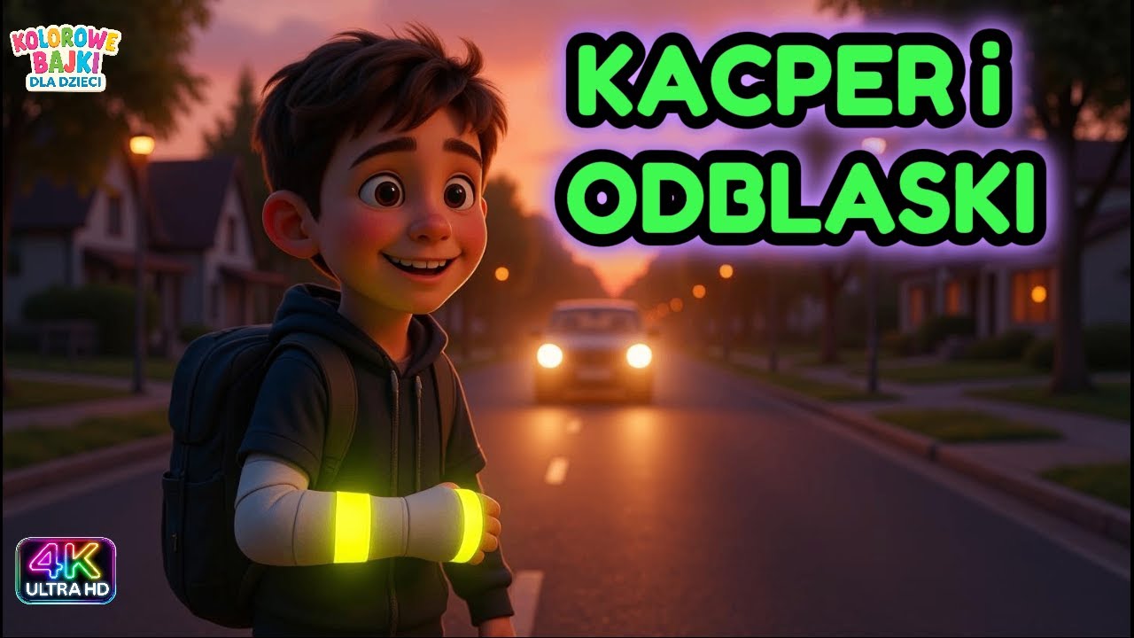 Kacper i odblaski 🚗💡 | 🎧 Bajka do słuchania dla dzieci | Audiobook 