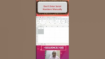 Fastest Way to Add Serial Numbers in Excel!