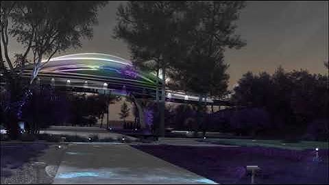 The concept of a pedestrian bridge