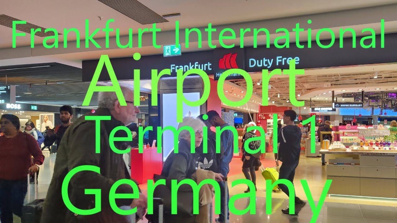 Frankfurt International Airport Terminal 1 Shops www.youtube.com