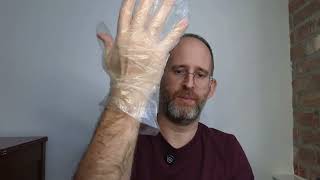 100 Pcs Disposable Plastic Gloves Food Handling Service Gloves Disposable review