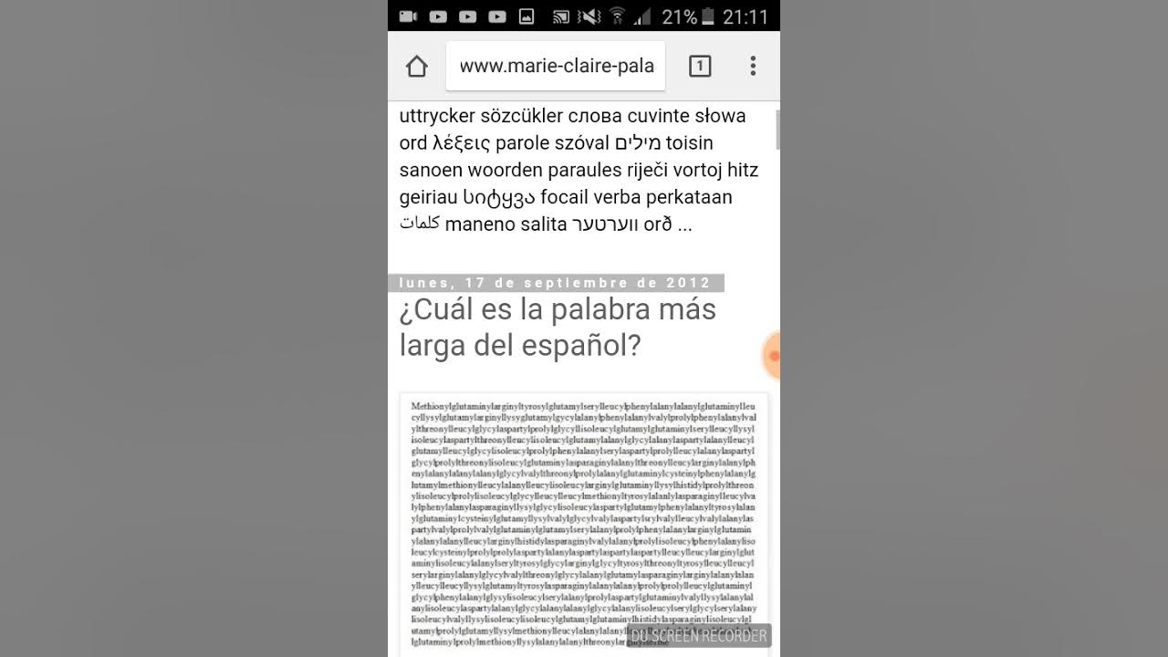 LEYENDO LA PALABRA MAS LARGA DEL MUNDO!!!!! YouTube LEYENDO LA PALABRA MAS LARGA DEL MUNDO!!!!! YouTube