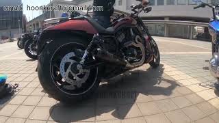 HOONK exhaust system for Harley Davidson V-ROD / NIGHT ROD #vrod #nightrod