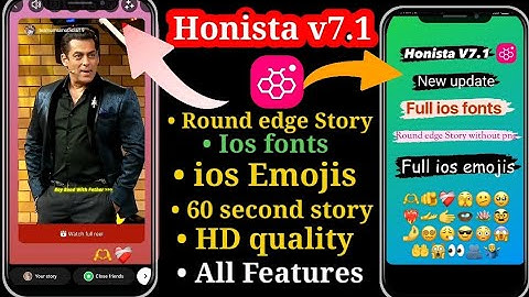 Honista v7.1 Tutorial❤‍🔥Full ios instagram| ios emojis ios Fronts| Honista v7.1 New update Features