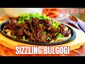 Bulgogi [Korean BBQ ]🔥Sizzling🔥Restaurant-Style Bulgogi Recipe (철판 불고기 만들기) + Mukbang/먹방