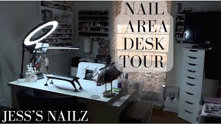 Nail Area Desk Tour 2023 | Jess’s Nailz