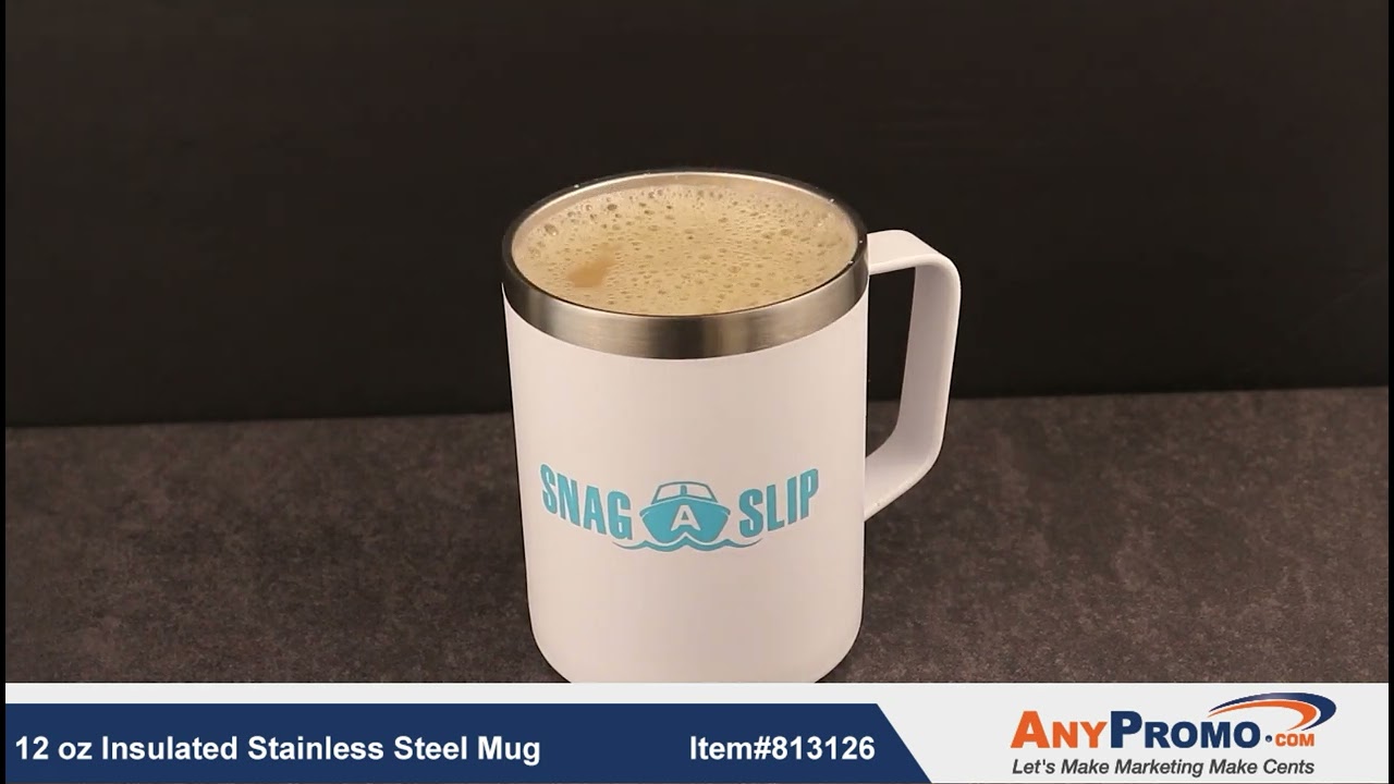 Promo Product Review: 12 oz Insulated Stainless Steel Mug | AnyPromo 813126