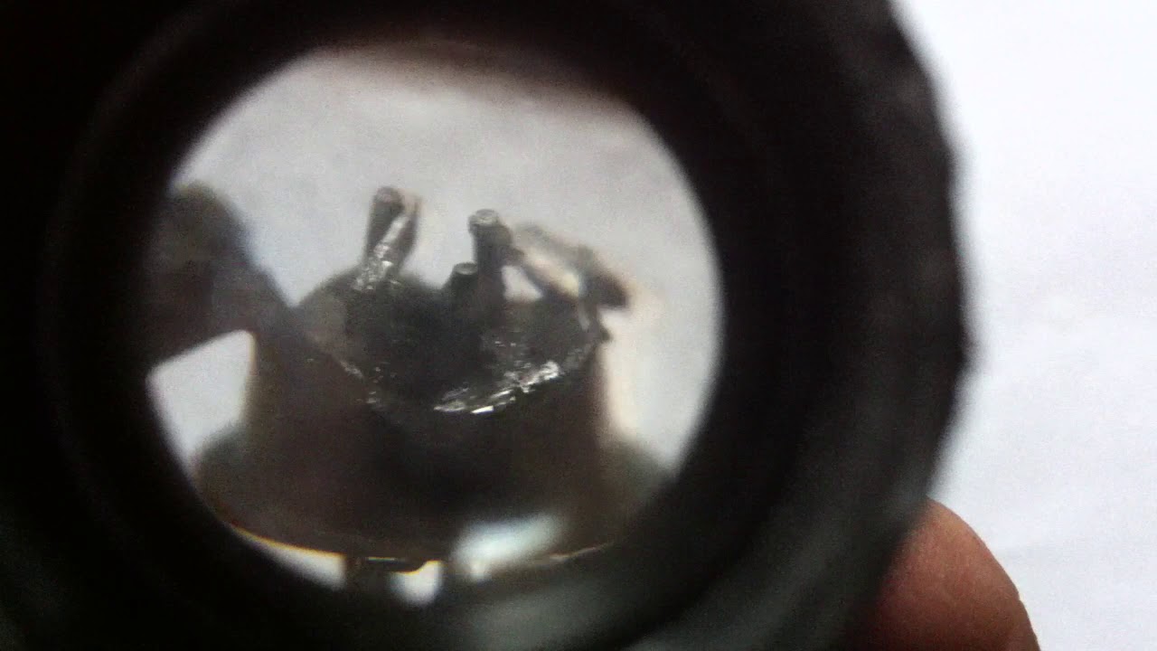 Разбор транзистора ГТ322А - YouTube