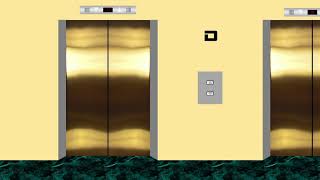 [REUPLOAD] [ANIMATED] 90s Schindler Traction Elevators (featuring Miconic 10 overlay) - TVDS Tower 1