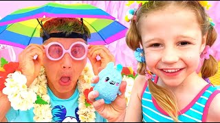 Nastya et papa visite amusante à la plage | Compilation de vidéos pour enfants