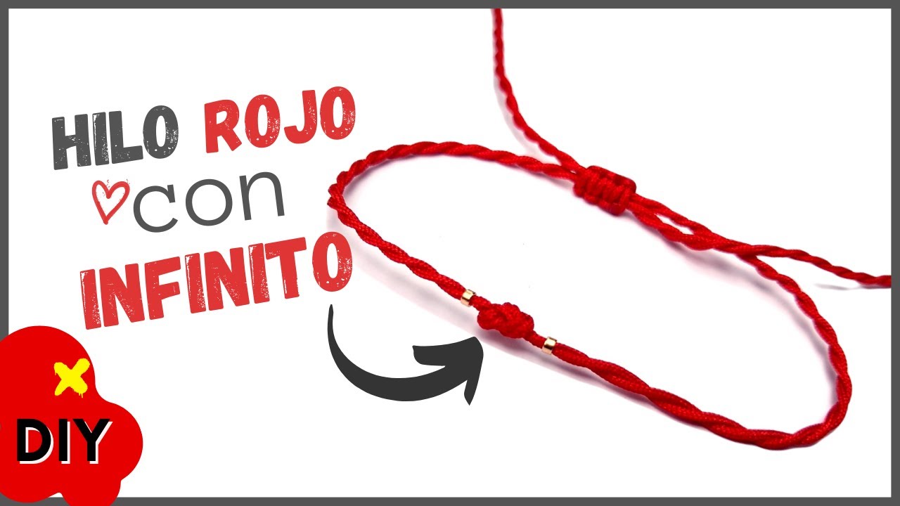 ❤️ Como hacer pulseras de hilo rojo del destino con tarjeta / Pulseras para  vender o regalar 