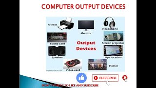 Computer Output Devices: Monitor | Printer |Plotter | Projector |Speaker