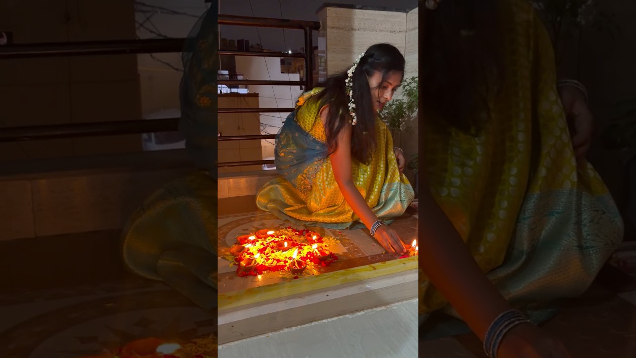 Happy Deepawali to YouTube family 🤍❤️ #ytshorts #happydeepawali #viral #habba #kavyaedigaofficial