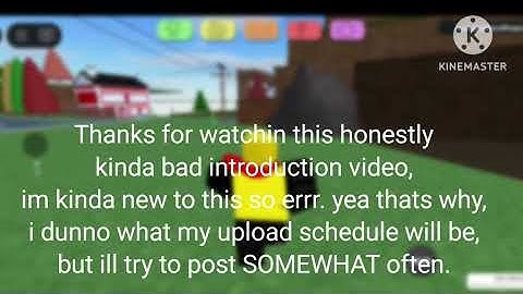 My First Ever Video :D (Introduction)