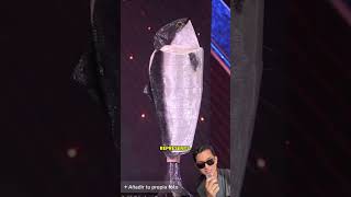 Miss Norway’s costume was a salmon in Miss Universe. It looked like this. 😆