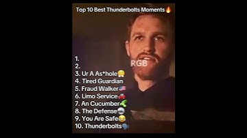 Top 10 Best Thunderbolts Moments🔥 #thunderbolts #marvel #shorts