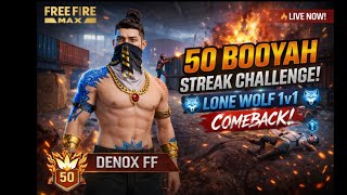 DENOX FF is live!LONEWOLF 🔥 GAME PLAY 🔥#freefiremaxlivestream#shortsfeeds#@DENOXFFOFFICIAL#VIRALFFM
