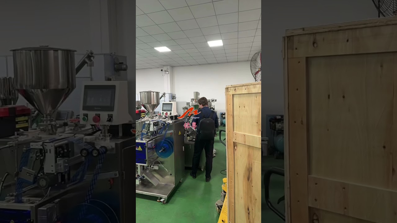 Foreign friends visit factory mingyue packaging machinery 