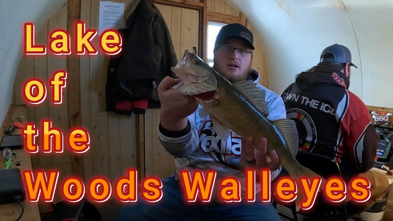 Ice fishing for Lake of the Woods Walleyes out of Long Point Resort